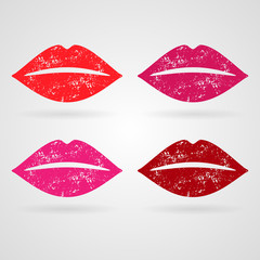 Vector lips set