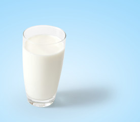 milk in the glass