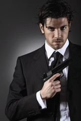 Elegant spy portrait