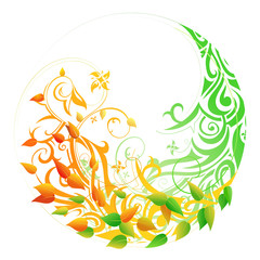 Seasonal cycle. Spring autumn