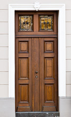 Obraz premium wood old door.