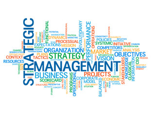 STRATEGIC MANAGEMENT Tag Cloud (lean business strategy process)
