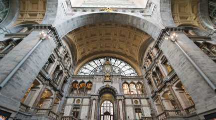 Railway Station in Antwerpen, Belgium