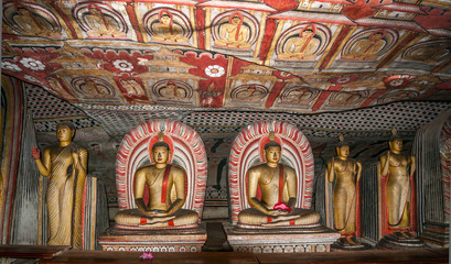 Painted Buddha Statue