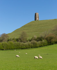 Glastonbury Tor Somerse, England, St. Michael's Tower © acceleratorhams