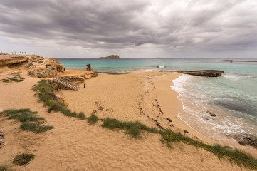 Conta beach in Ibiza