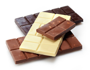 various chocolate bar