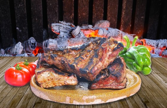 Costillas de cerdo.