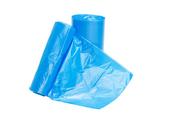 Blue garbage bags
