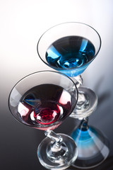 two cocktails
