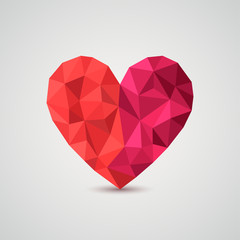 Origami heart. Vector Illustration. - 52113549