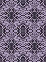 Seamless dark vintage purple vector pattern.