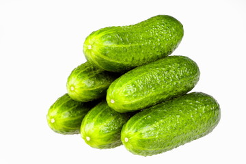 Pyramid from cucumbers