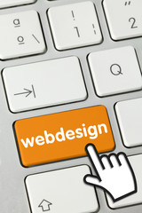 Webdesign tastatur finger