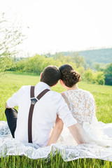 Bride and Groom on wedding day