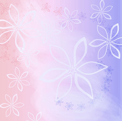 Delicate floral background