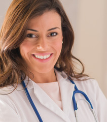 Portrait Of Happy Female Doctor