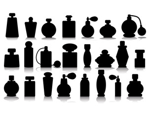 silhouettes of perfume