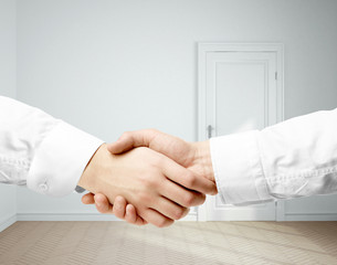 handshake in room