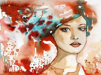 Papier Peint photo Inspiration picturale belle femme