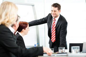 Business - presentation within a team