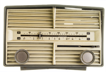 Fototapeta premium Old AM FM Radio set