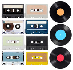 music audio tape vynil vinyl vintage