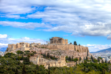 Fototapeta na wymiar Świątynia Partenon na Akropolu, Grecja ateńskich