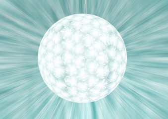 shiny glass sphere