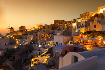 Papier Peint photo Lavable Santorin L& 39 île de Santorin, Grèce