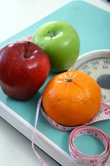 Fruits on a Weighing Scale