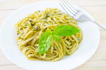 pasta with basil