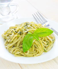 pasta with basil