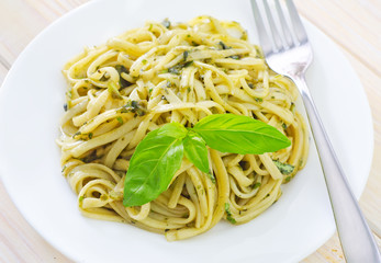 pasta with basil