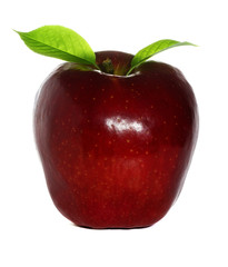 Ripe red and fresh apple