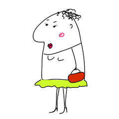 Kartoon Frau