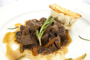 Venison ragout with dumpling