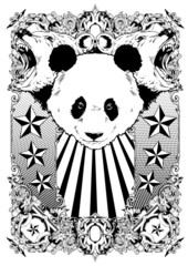 Obrazy na Szkle  Panda