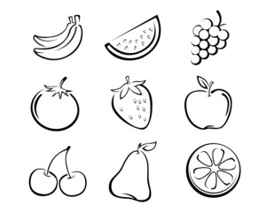 Fruit icon set - 52133343