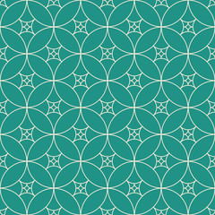 Retro vintage decorative seamless background with circle, line a