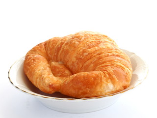Croissant isolated on white background