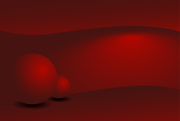 abstract background with spheres and shadows