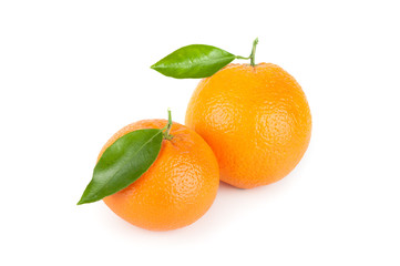 Orange fruit isolated on white background