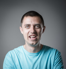 young man  smile