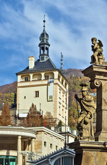 Fototapeta na wymiar Castle Tower, Karlovy Vary