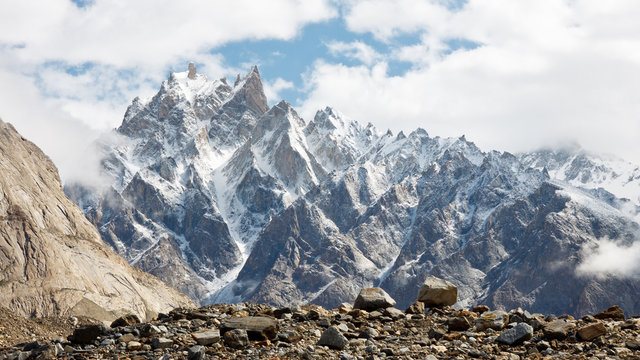 Jagged Mountain Scenery in the Karakorum Range