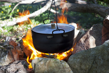 pot on the fire