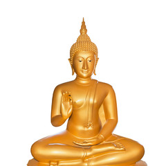 Buddha statue isolated on white