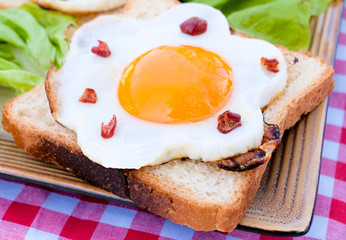 Serbian egg sandwich