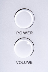 Power and volume buttons